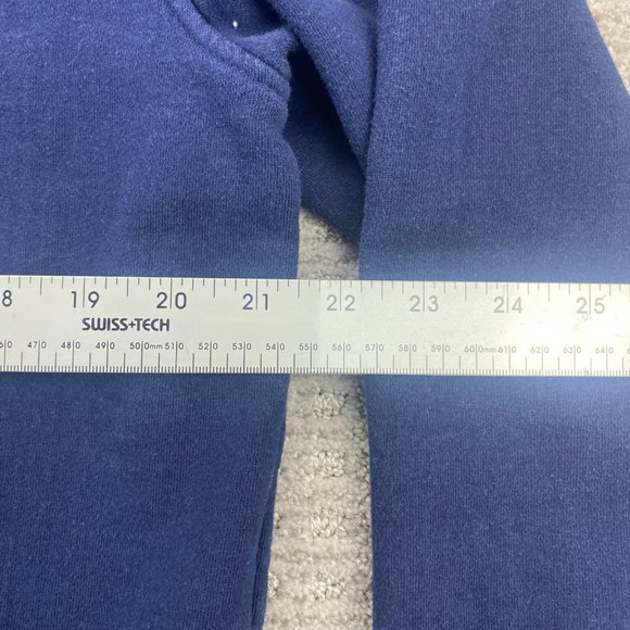 Vintage Fila Sweater F-Box Women Medium M Navy Blue Hoodie Full Zip Spell Out - Picture 7 of 11